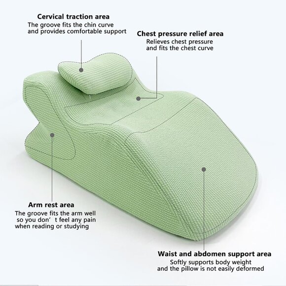 Triangle Back Cushion, Reading Pillow Backrest, Reading Wedge Pillow - Picture 8 of 16